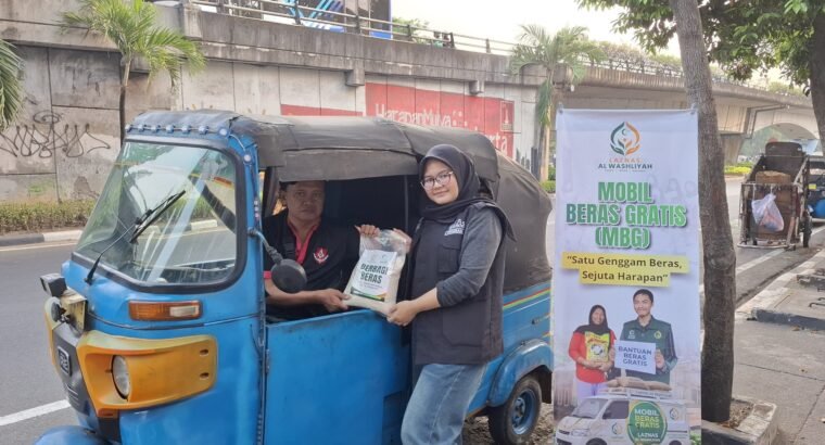 Laznas Al Washliyah Luncurkan Mobil Beras Gratis, 105 Paket Beras untuk Warga Jakarta