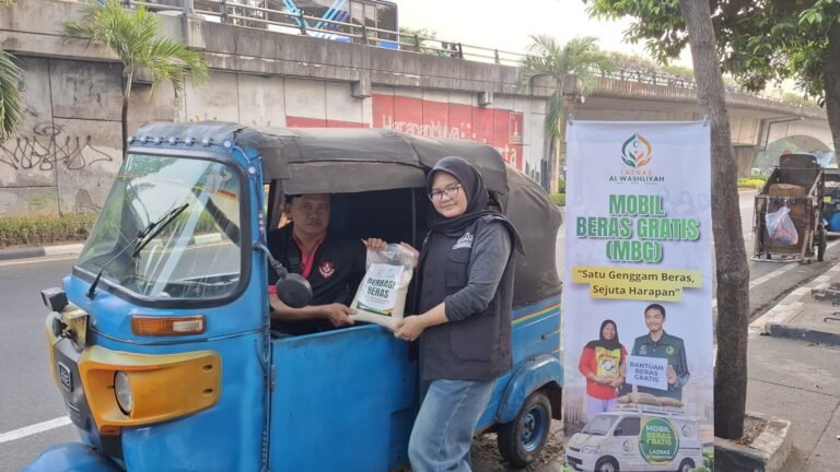 Laznas Al Washliyah Luncurkan Mobil Beras Gratis, 105 Paket Beras untuk Warga Jakarta