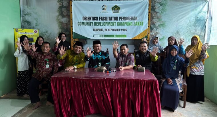 Laznas Alwashliyah Gelar Orientasi Fasilitator Penggerak Kampung Zakat di Metro Lampung
